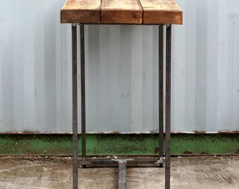 Industrial vintage, retro chic reclaimed wood table - 150cm length