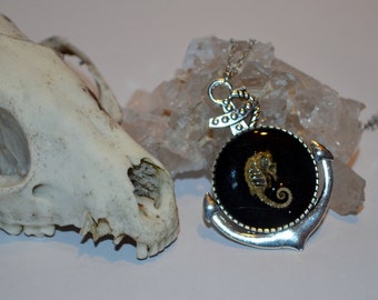 Seahorse anchor necklace