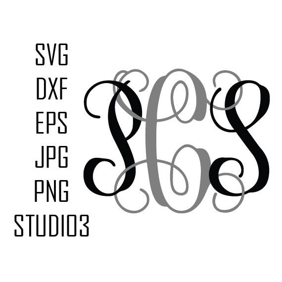 Download Interlocking Monogram Svg Dxf Eps Studio 3 Png Jpg by SVGFONTS