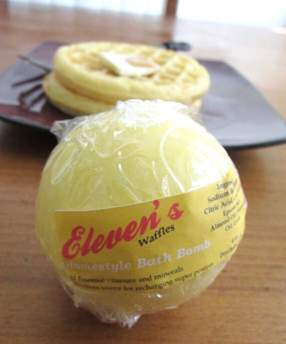 Elevens Stranger things inspired waffle bath bomb