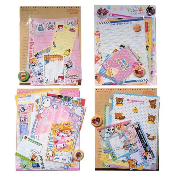 Cute Japanese Stationery by CraftyByRafferty on Etsy