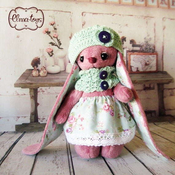 Items similar to Bunny plush toy. Cute Bunny Gift For Her. Plush bunny