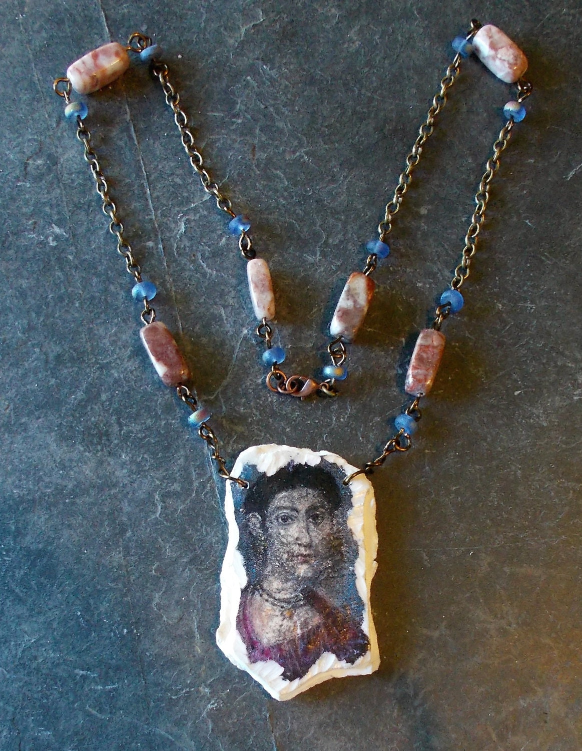 pendant necklace wearable art unique gift for women ancient