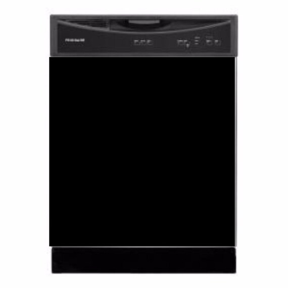 Gloss Black Dishwasher Magnet cover 24x24 in.