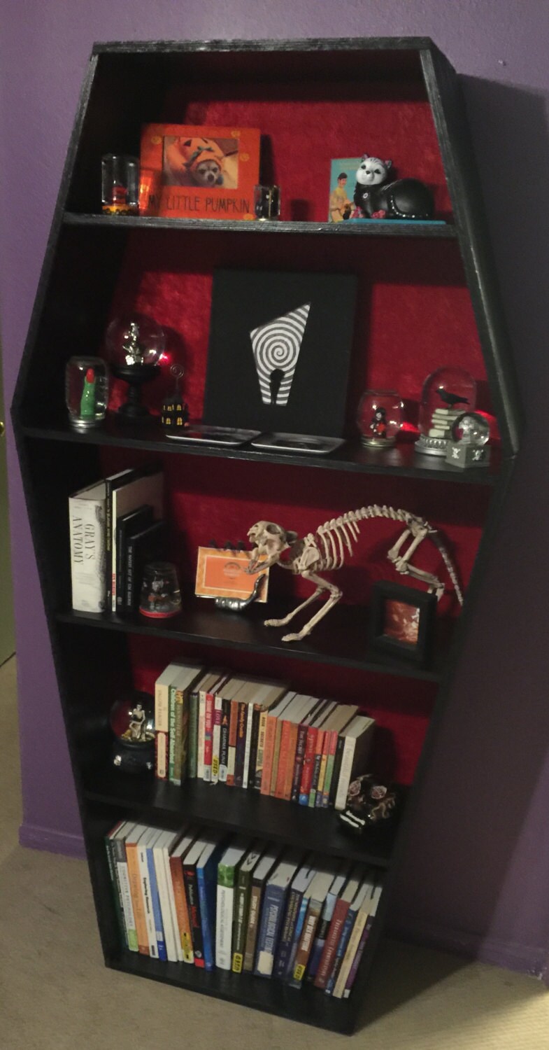 Coffin Bookshelf by CoffinUp on Etsy