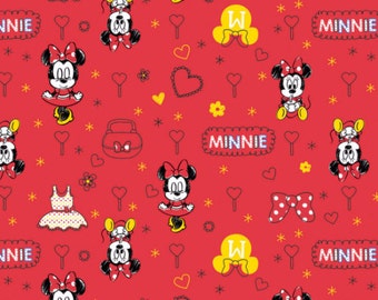 Disney Minnie Mouse in Red Fabric From Camelot