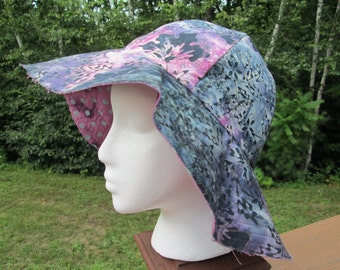 Batik Reversible Floppy Brim Sun Hat