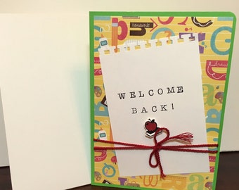 Items similar to Teacher Greeting Cards Back to School - Embossed on Etsy