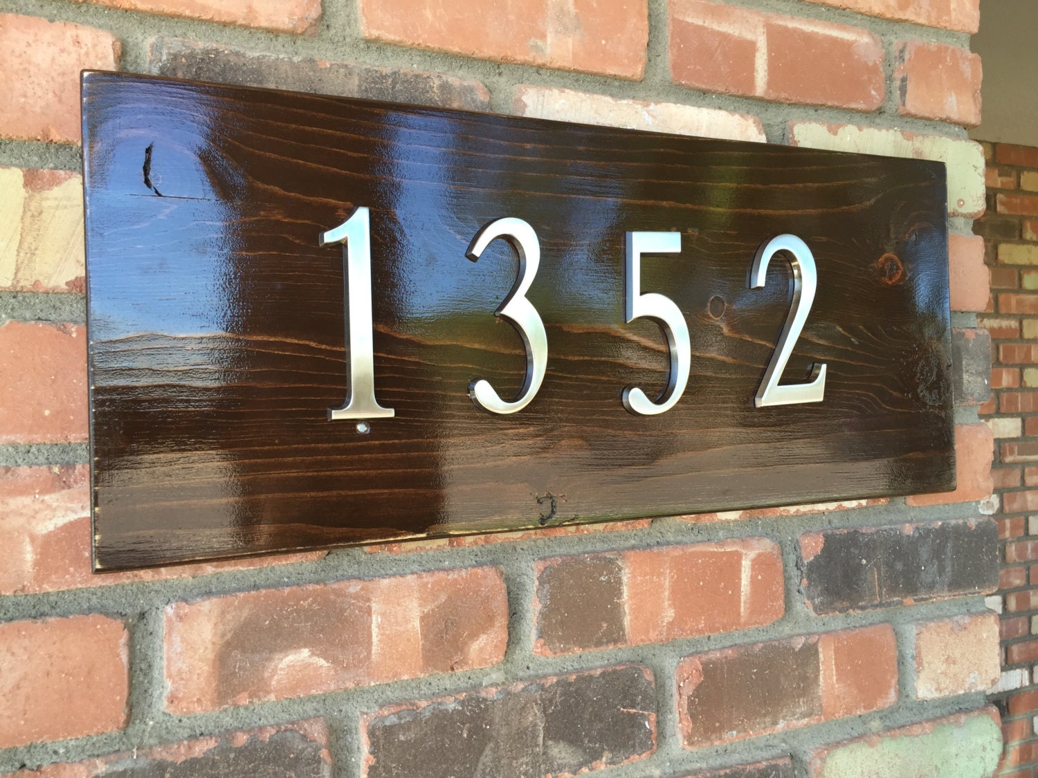 Wood Address Plaque Address Sign Address Plaque Rustic