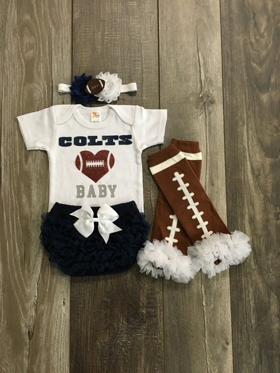 Indianapolis colts baby girl outfit by Mylittlerascal on Etsy
