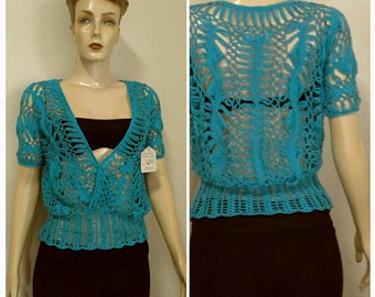 Crochet Women Lace Sweater