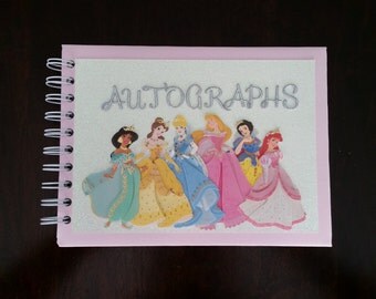 Disney Autograph Book, Disney Photo Book, Princess Autograph Book, Disney Keepsake Book, Personalized Autograph Book