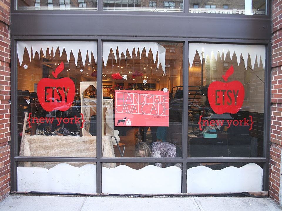 Vue de l'extérieur des bureaux Etsy de New York