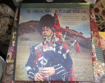 Vintage Record Album The Scots Guards Hi-Fi In The Highlands 1955 Angel Records Near Mint! #35464