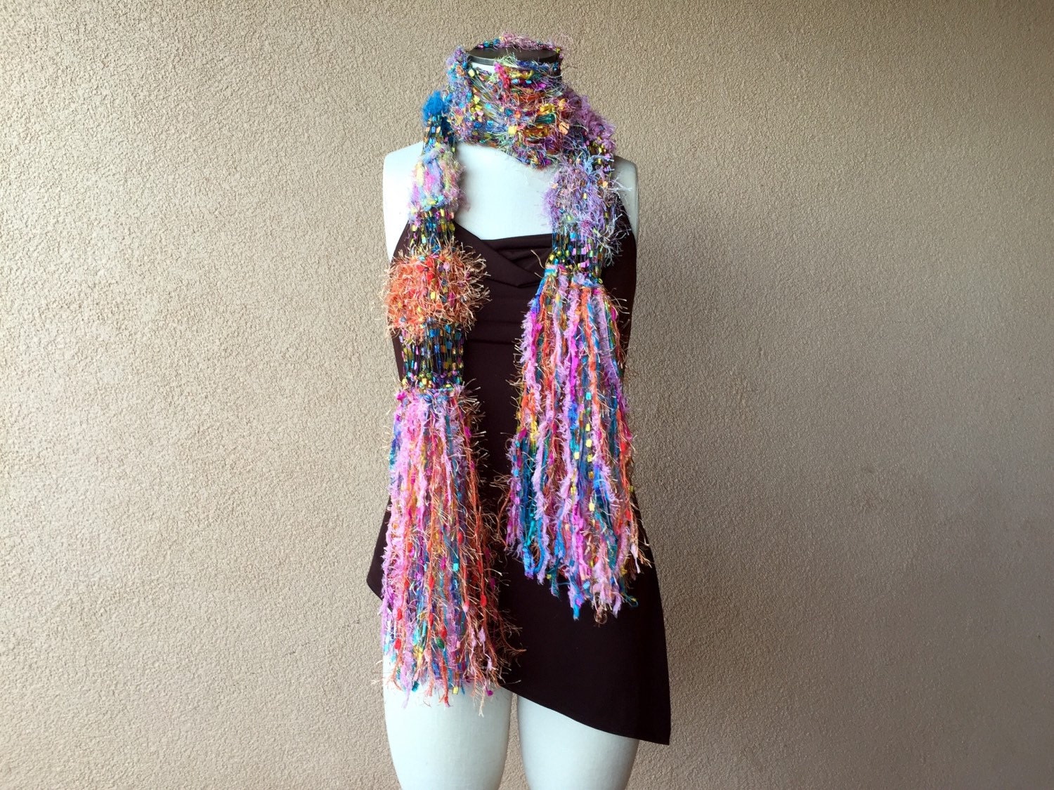 Long Scarf Spring Women's Bright Scarf Accessories Scarf