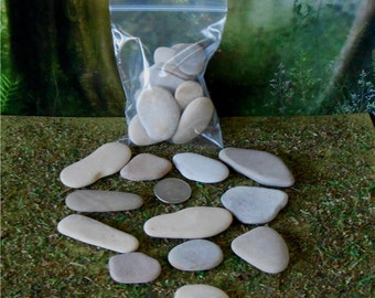Pebble Art~12 Pieces, Fairy Garden Stepping Stones Decorative Rocks Decorative Stones Craft Stone Fairy Rocks Natural Rock Stepping Stones