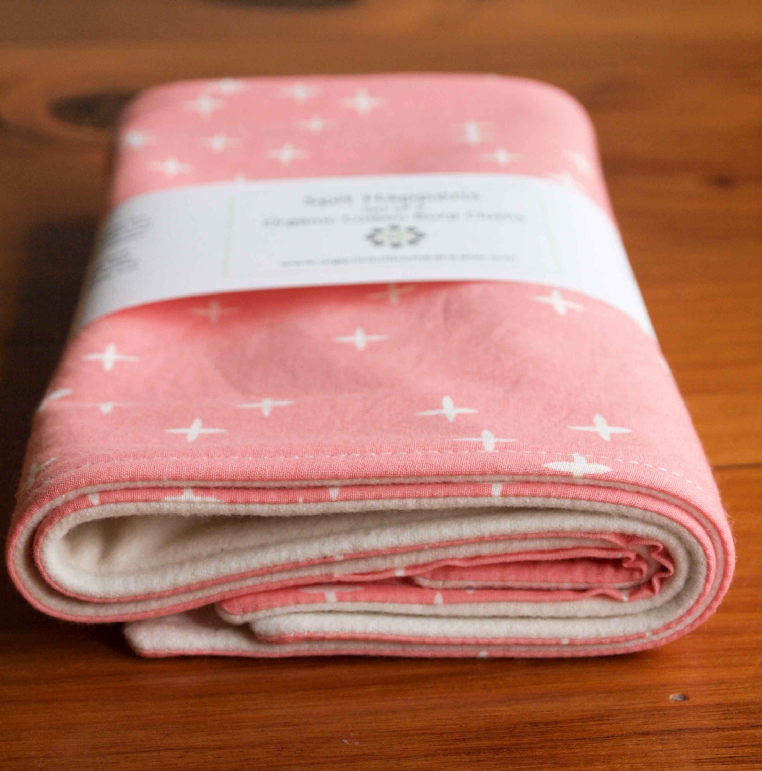 Pink Baby Burp Cloths Organic Cotton Burping Cloths Baby