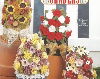 Doorstop Gardens Plastic Canvas Patterns, Flower Bouquets, Needlecraft Shop, Unique Gift, Housewarming Gift, Sewing Pattern, Sewing Supplies