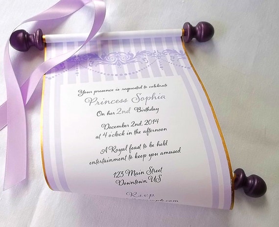 Princess Scroll Invitations 9