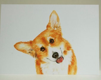 Corgi Greeting Card