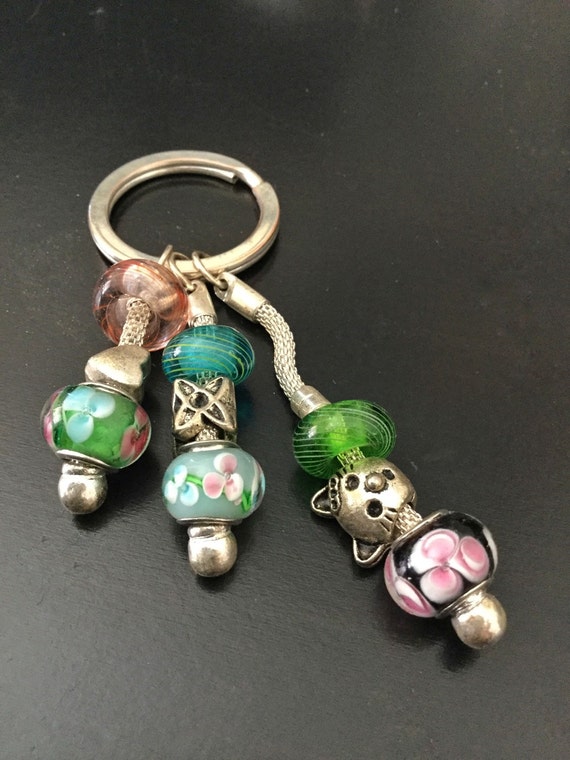 Beaded Key Chain Key Ring Key Fob Key Holder Long Key