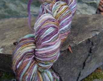 Handspun yarn, handpainted wool yarn, wool worsted weight multiple skeins available, Titania