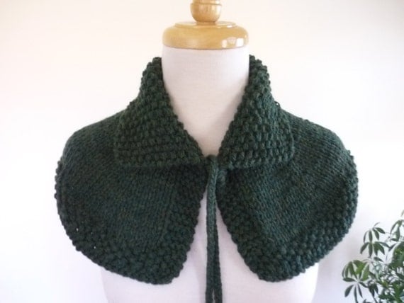 Knit Cape Outlander Inspired Collar Highlands Capelet