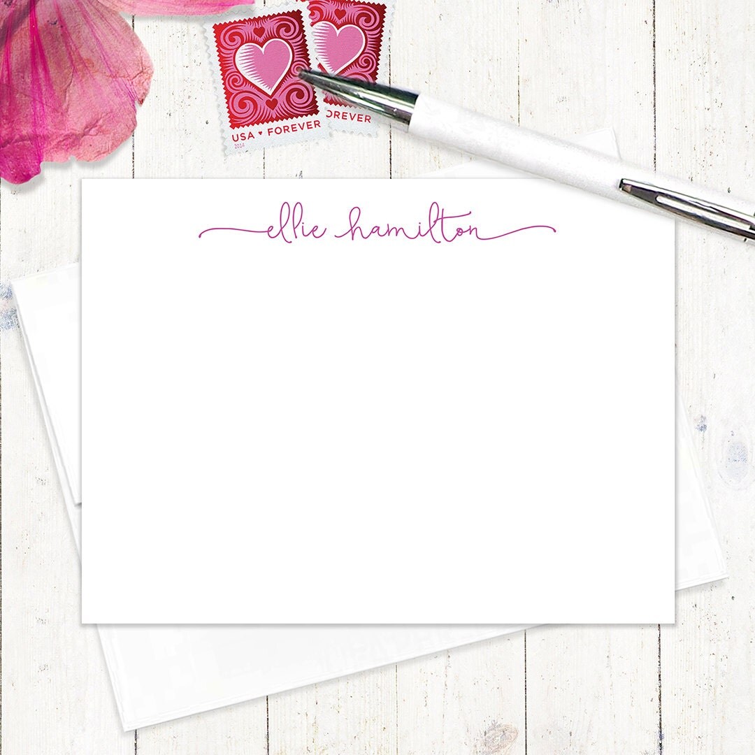 personalized note card set PERFECTLY CHARMING set of 12