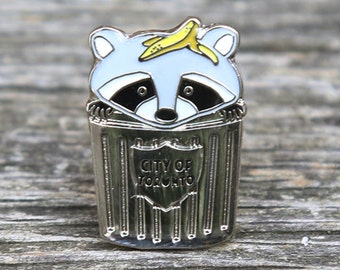 Trash Panda Raccoon Lapel Pin