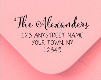 Personalized Self Inking Return Address Stamp - self inking address stamp - Custom Rubber Stamp R265