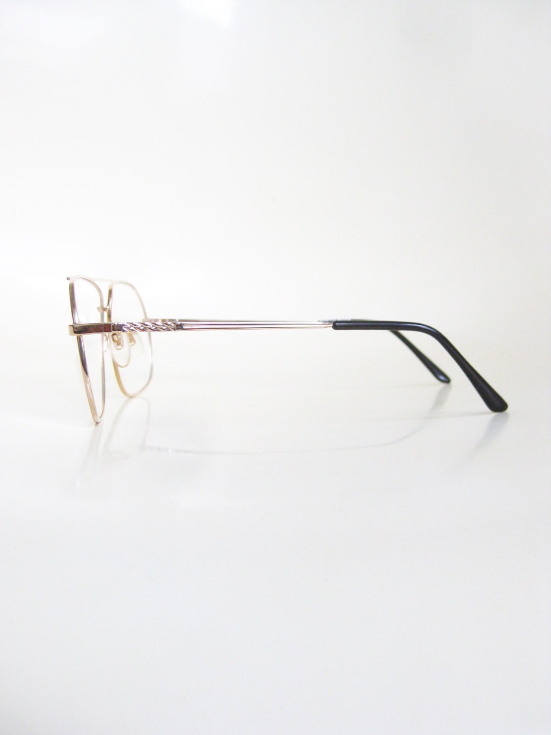 Vintage Gold Aviator Mens Eyeglasses Glasses by OliverandAlexa