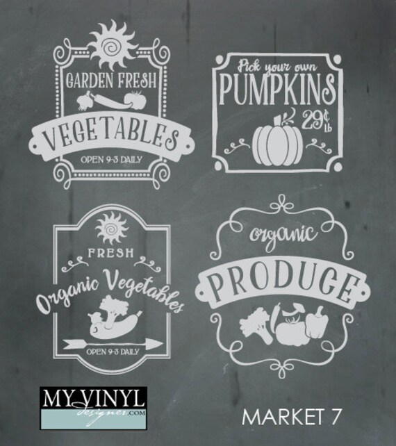 Download Farmer's Market SVG Files Kitchen and Home Cuttable SVG