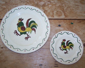 Vintage farm animal plates - Etsy