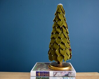 Vintage Handmade Velvet Christmas Tree