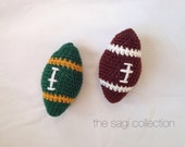 football wooden rattle