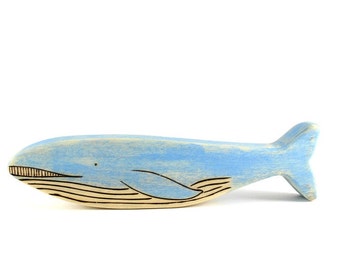 whale wooden toy, humpback whale toy, waldorf toy, wood toys, animal wood toy
