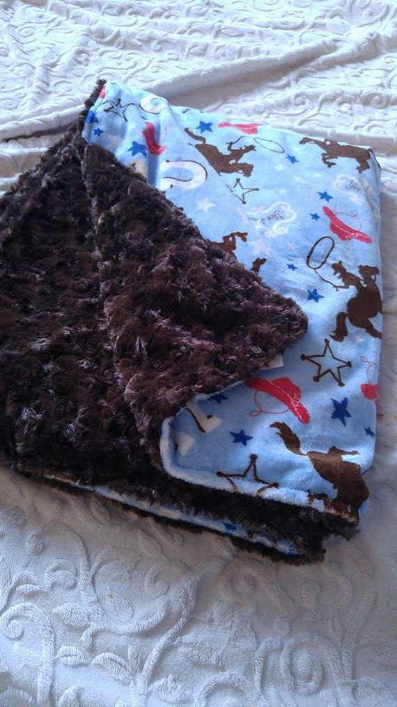 Minky Blanket Premade ready to ship by KnuffelStuff on Etsy