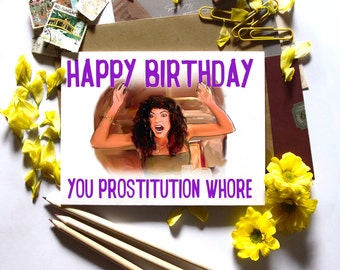 Real Housewives of New Jersey Teresa Giudice Birthday Card RHONJ Greeting Card