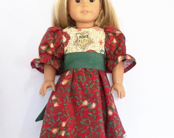 Christmas Dress Fits 18" American Girl Doll Clothes