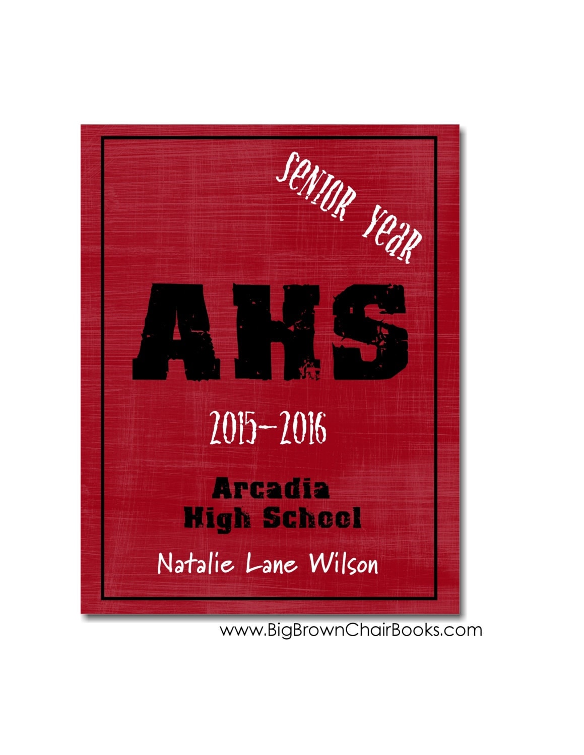 Hardcover Memory Book High School Senior Year by bigbrownchair