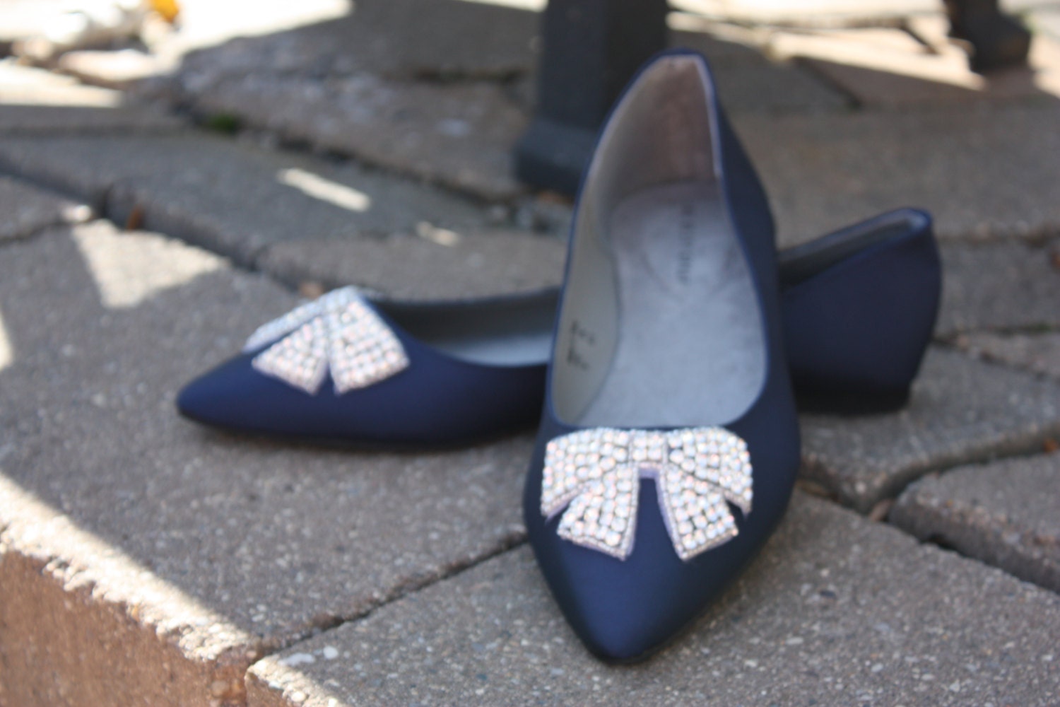 navy blue flats for wedding