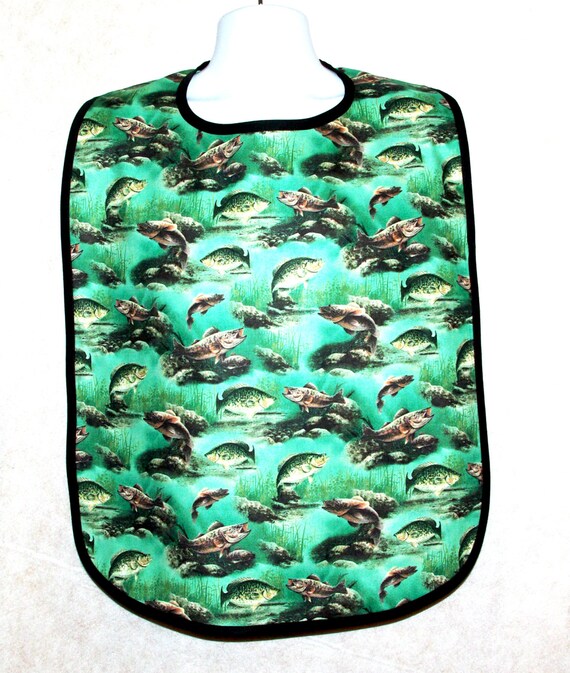 Fishing Fish Bib Extra Large Size Neck Opening for Plus