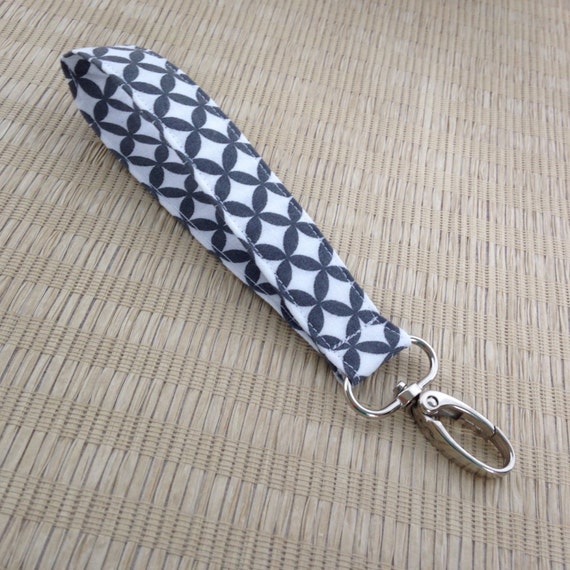 Fabric Keychain / Wrist Strap Keyfob Key fob by VioletDesignsMN