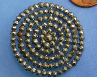 Antique Vintage Button Victorian Steel cuts Button Large Button 344