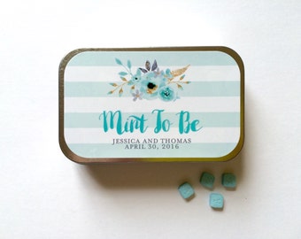 Mint to Be Favor, Mint to Be Wedding Favor, Mint to Be Sticker, Mint Tin, Wedding Sticker, Wedding Favor Sticker, Wedding Thank You Sticker