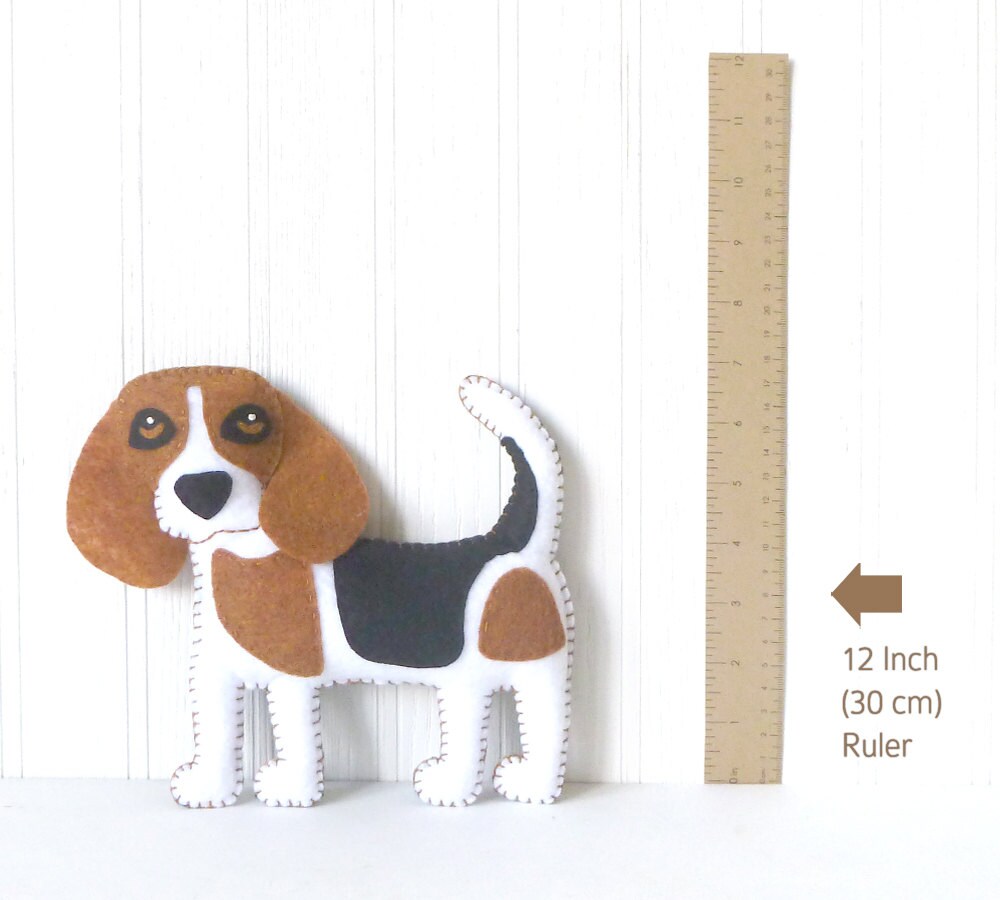 Beagle Sewing Pattern Dog Hand Sewing by LittleSoftieShoppe