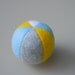 Catnip Ball Cat Toy Light Blue Yellow Light Gray White Fleece