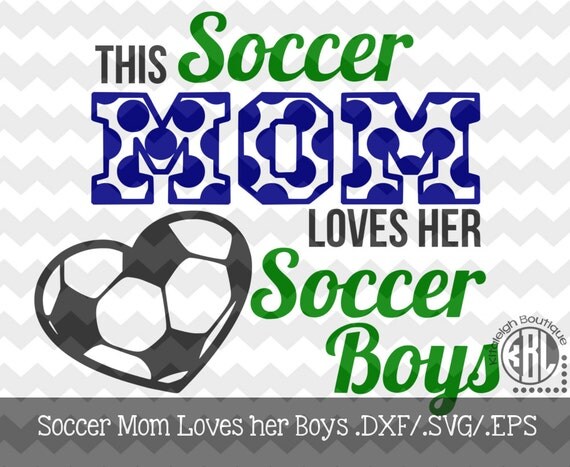 Download Items similar to Soccer Mom Loves INSTANT DOWNLOAD in dxf ...