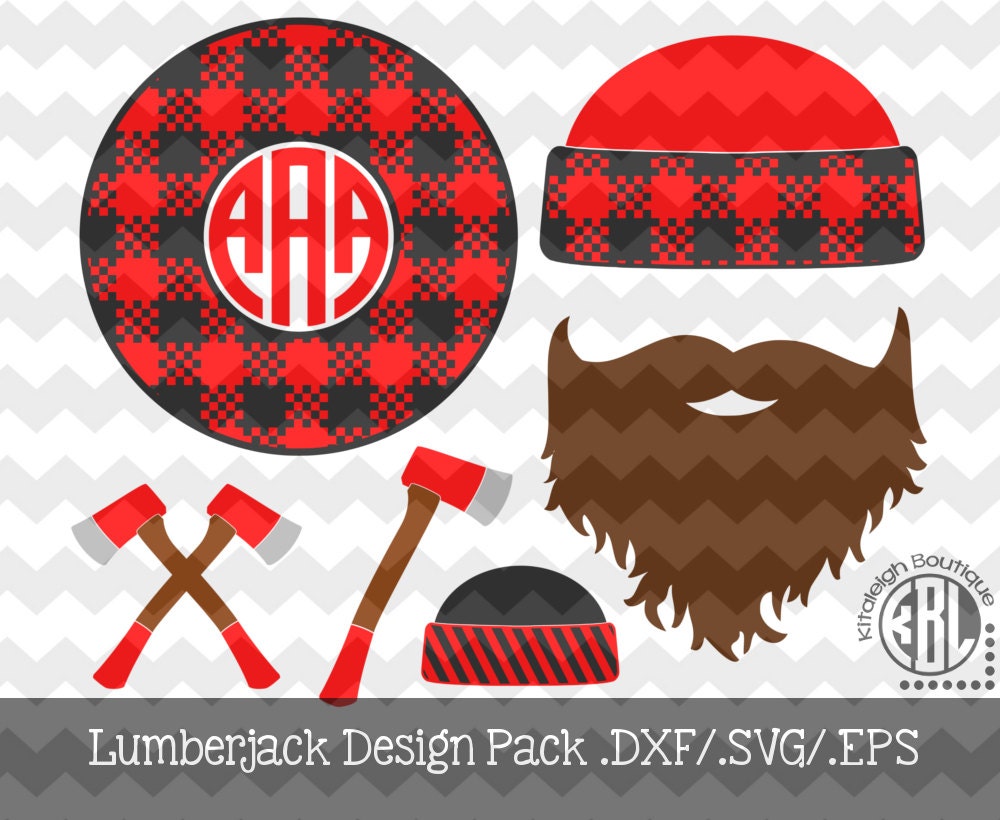 Lumberjack Design Pack INSTANT DOWNLOAD in dxf/svg/eps for use