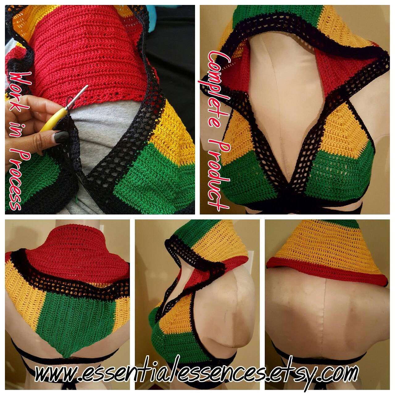 hooded halter top